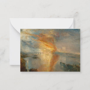 William Turner - Der Brand des Parlaments Mitteilungskarte