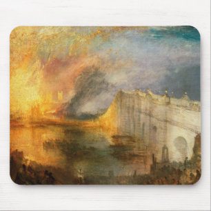 William Turner - Der Brand des Parlaments Mousepad