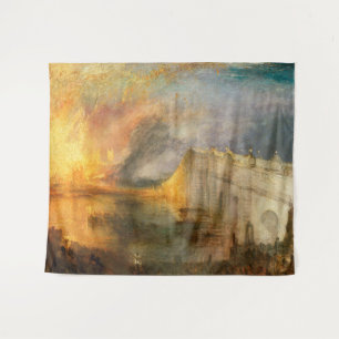 William Turner - Der Brand des Parlaments Wandteppich