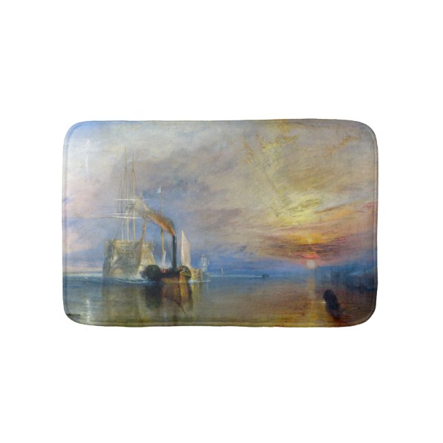 William Turner - Der Kampftemeraire Badematte (Vorderseite)