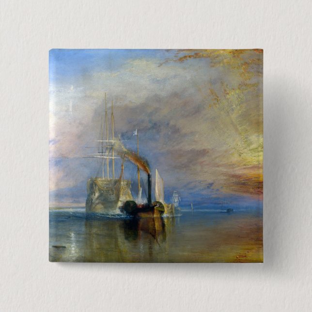 William Turner - Der Kampftemeraire Button (Vorderseite)