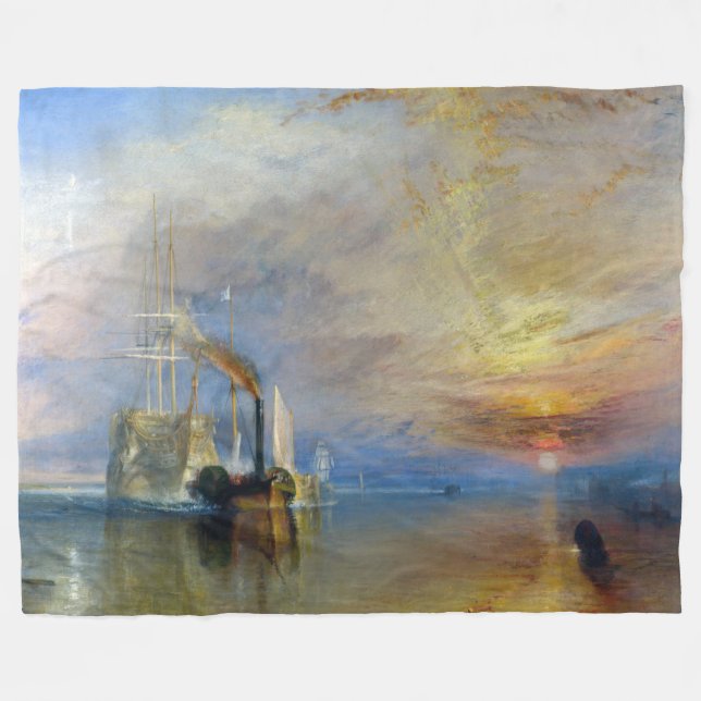 William Turner - Der Kampftemeraire Fleecedecke (Vorderseite (Horizontal))