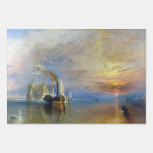 William Turner - Der Kampftemeraire Geschenkpapier Set