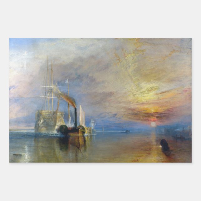 William Turner - Der Kampftemeraire Geschenkpapier Set (Vorderseite)