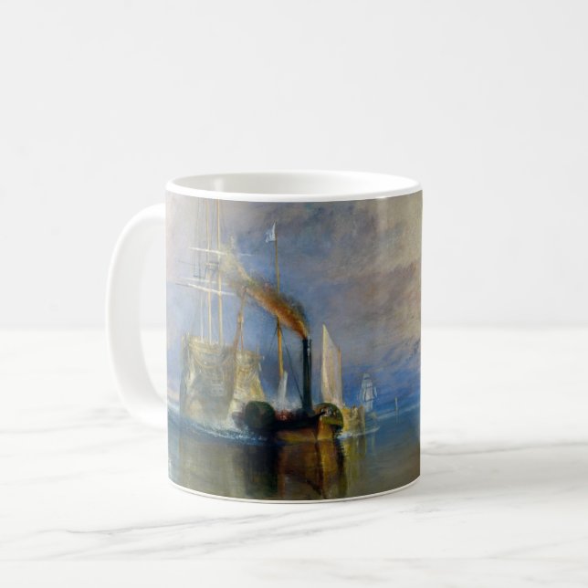 William Turner - Der Kampftemeraire Kaffeetasse (Vorderseite Links)