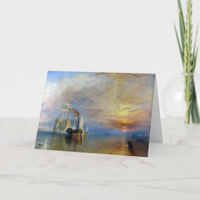 William Turner - Der Kampftemeraire Karte (Vorderseite)