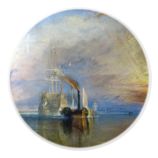 William Turner - Der Kampftemeraire Keramikknauf (Vorderseite)