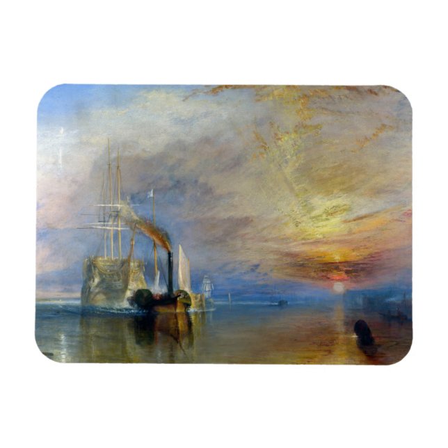 William Turner - Der Kampftemeraire Magnet (Horizontal)