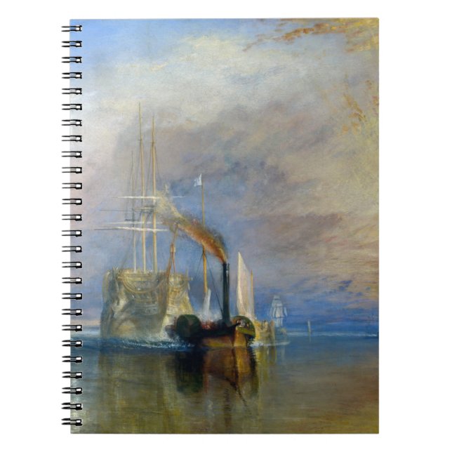 William Turner - Der Kampftemeraire Notizblock (Vorderseite)