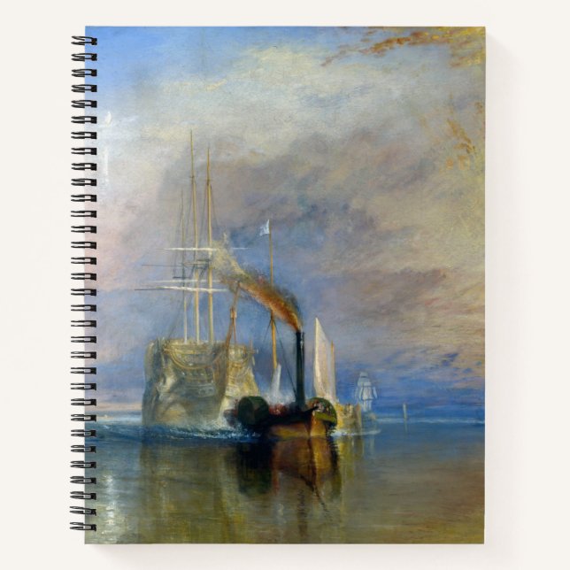William Turner - Der Kampftemeraire Notizbuch (Vorderseite)