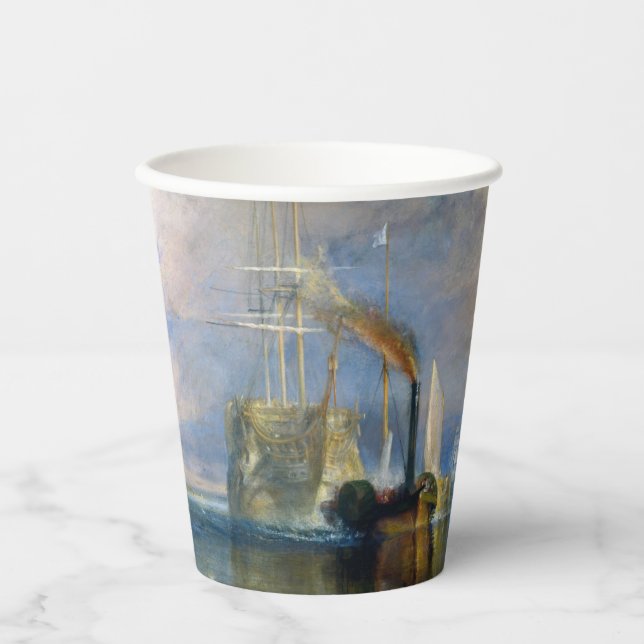 William Turner - Der Kampftemeraire Pappbecher (Vorderseite)