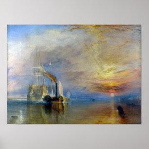 William Turner - Der Kampftemeraire Poster