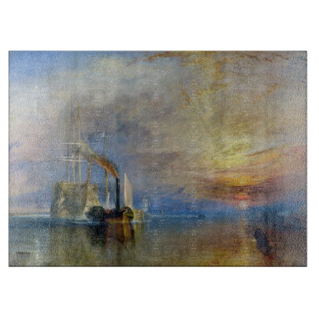 William Turner - Der Kampftemeraire Schneidebrett (Vorderseite)