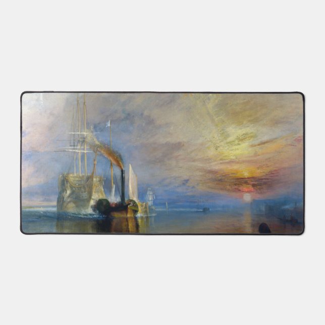 William Turner - Der Kampftemeraire Schreibtischunterlage (Vorderseite)