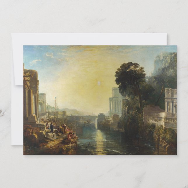 William Turner - Dido Gebäude Carthage Dankeskarte (Vorderseite)