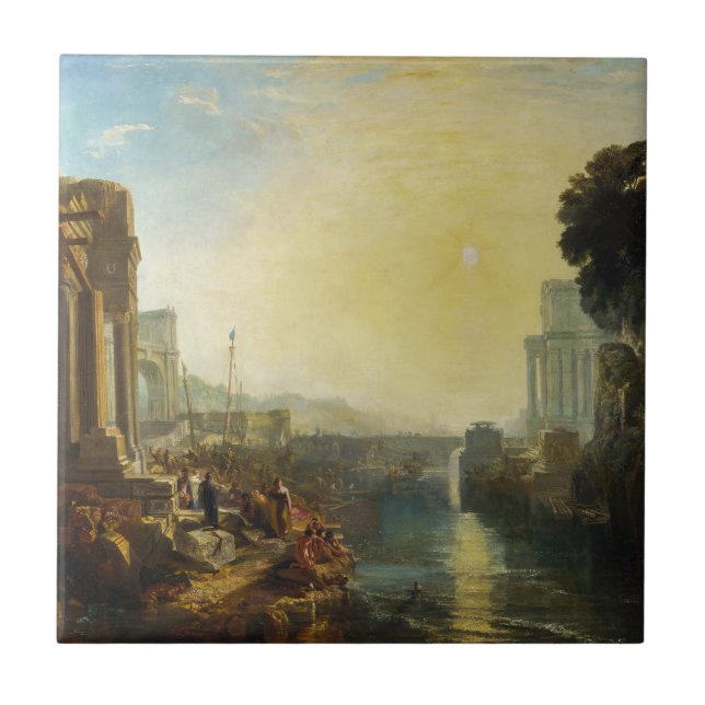 William Turner - Dido Gebäude Carthage Fliese (Vorderseite)