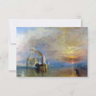 William Turner - Die Fighting Temeraire Dankeskarte