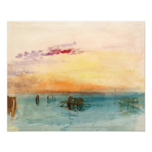 William Turner - Die Lagune bei Venedig bei Sonnen Fotodruck