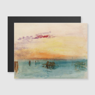 William Turner - Die Lagune bei Venedig bei Sonnen Magnetkarte