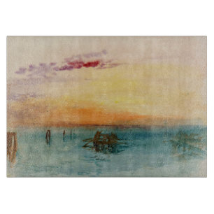 William Turner - Die Lagune bei Venedig bei Sonnen Schneidebrett