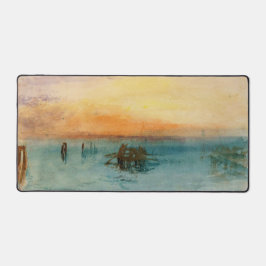 William Turner - Die Lagune bei Venedig bei Sonnen Schreibtischunterlage