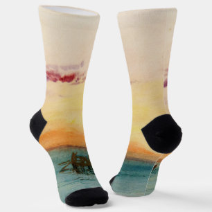 William Turner - Die Lagune bei Venedig bei Sonnen Socken