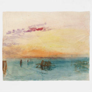 William Turner - Die Lagune nahe Venedig bei Sonne Fleecedecke
