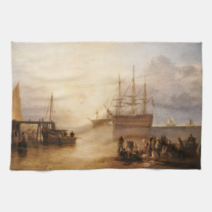 William Turner - Die Sonne geht durch den Dunst un Geschirrtuch
