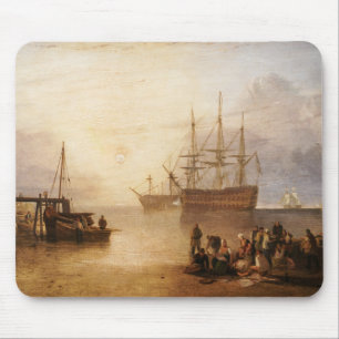 William Turner - Die Sonne geht durch den Dunst un Mousepad