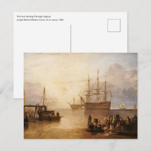 William Turner - Die Sonnenlandschaft durch Vapor Postkarte