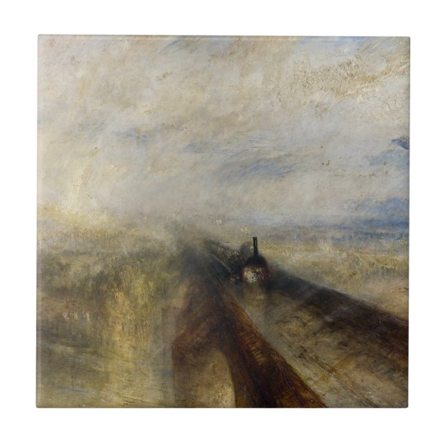 William Turner - Rain, Steam und Speed Fliese (Vorderseite)