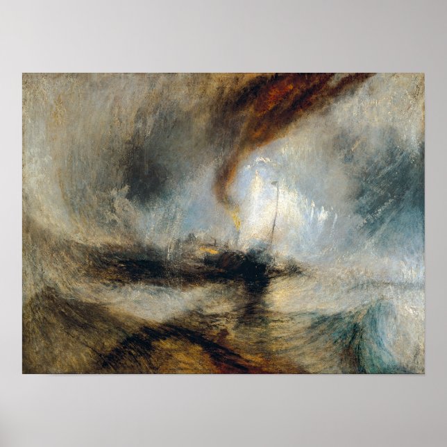 William Turner - Snow Storm Poster (Vorne)