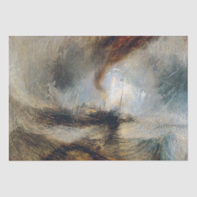 William Turner - Snow Storm Seidenpapier (Vorderseite)