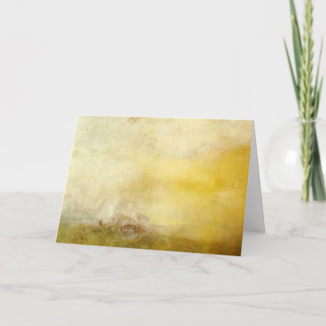 William Turner - Sonnenaufgang mit Seeungeheuern Karte (Vorderseite)