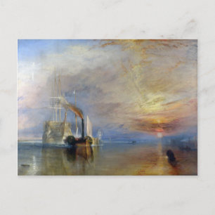 William Turner: Temeraire an letzter Stelle Postkarte
