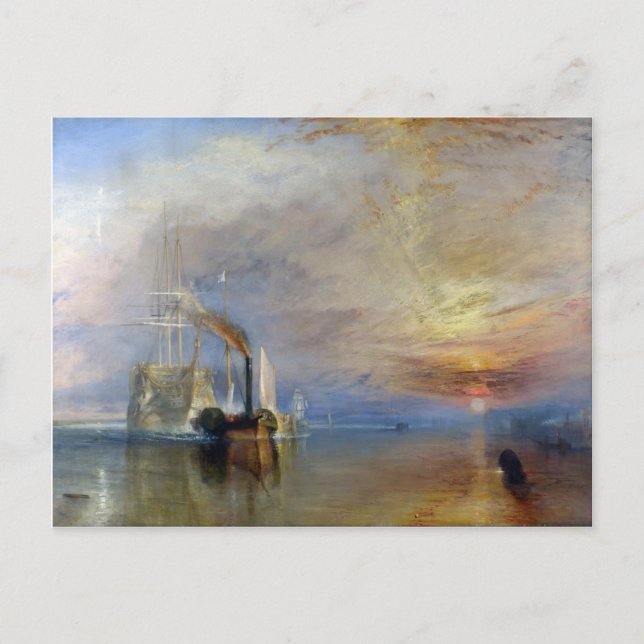 William Turner: Temeraire an letzter Stelle Postkarte (Vorderseite)