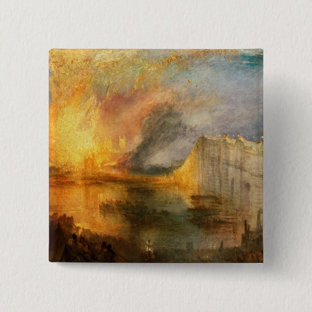 William Turner - The Burning of the Parliament Button (Vorderseite)
