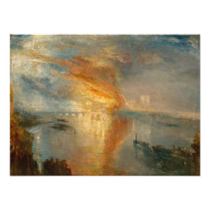 William Turner - The Burning of the Parliament Fotodruck