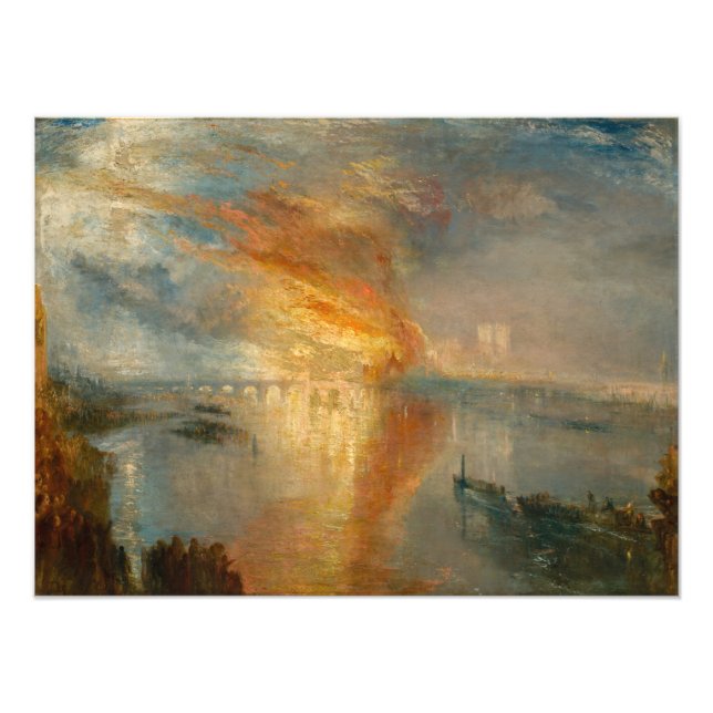 William Turner - The Burning of the Parliament Fotodruck (Vorne)