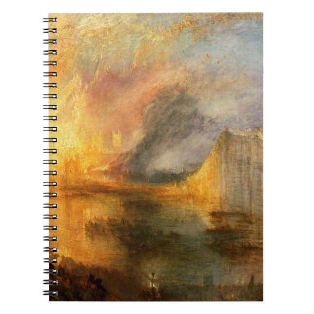William Turner - The Burning of the Parliament Notizblock (Vorderseite)