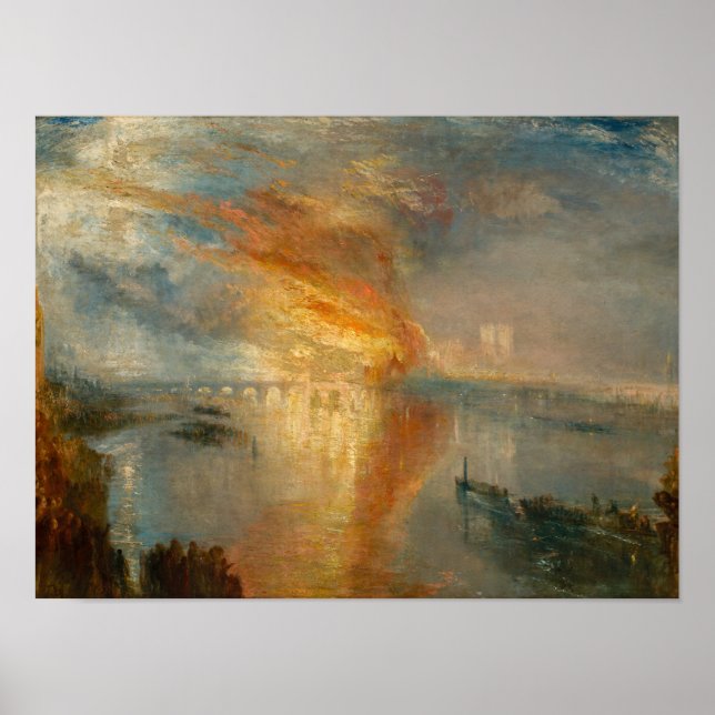William Turner - The Burning of the Parliament Poster (Vorne)