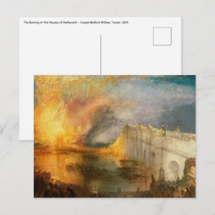 William Turner - The Burning of the Parliament Postkarte