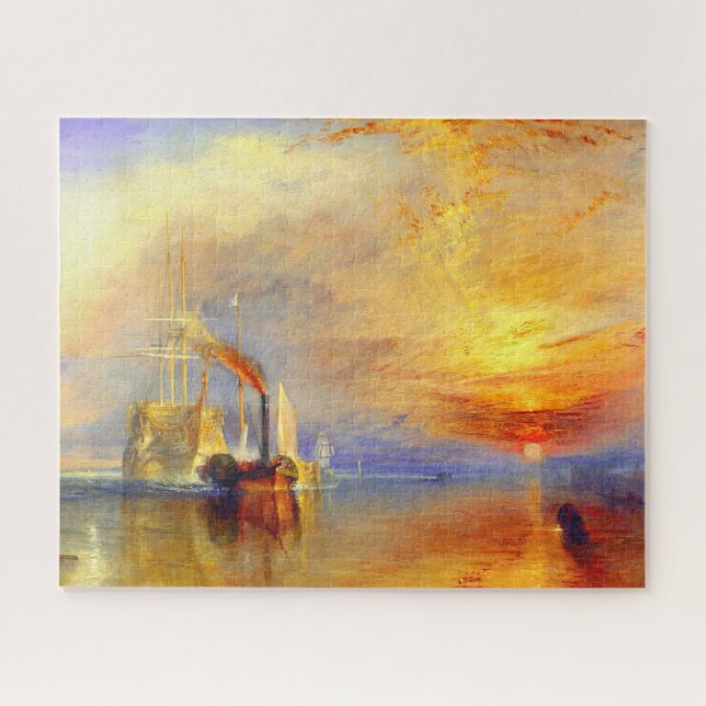 William Turner The Fighting Temeraire Painting Puzzle (Horizontal)