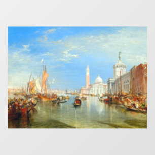 William Turner - Venedig, Die Dogana & San Giorgio Fensteraufkleber