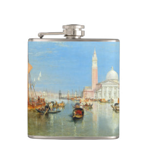 William Turner - Venedig, Die Dogana & San Giorgio Flachmann