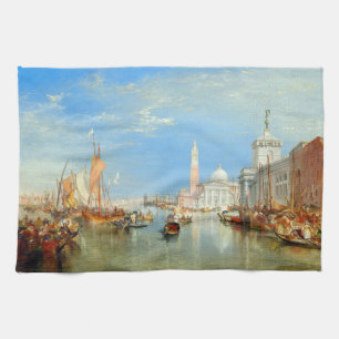 William Turner - Venedig, Die Dogana & San Giorgio Geschirrtuch