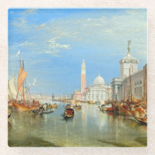 William Turner - Venedig, Die Dogana & San Giorgio Glasuntersetzer