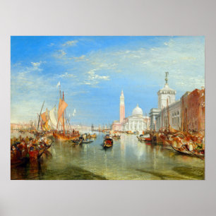William Turner - Venedig, Die Dogana & San Giorgio Poster
