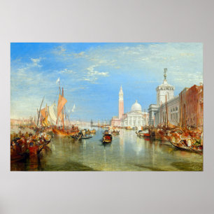 William Turner - Venedig, Die Dogana & San Giorgio Poster