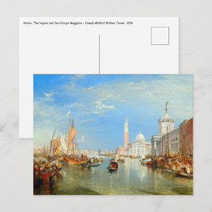 William Turner - Venedig, Die Dogana & San Giorgio Postkarte